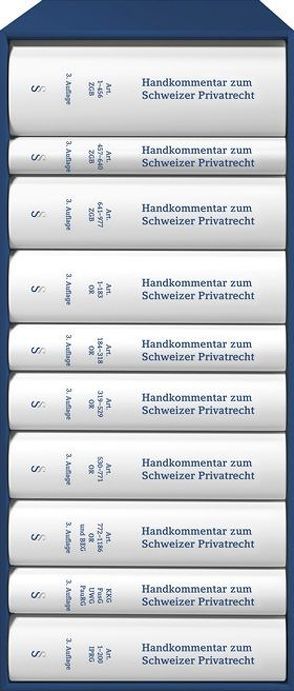 Handkommentar zum Schweizer Privatrecht von Amstutz,  Marc, Breitschmid,  Peter, Furrer,  Andreas, Girsberger,  Daniel, Huguenin,  Claire, Jungo,  Alexandra, Müller-Chen,  Markus, Roberto,  Vito, Schnyder,  Anton K, Trüeb,  Hans Rudolf