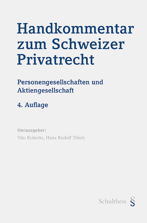 Handkommentar zum Schweizer Privatrecht von Roberto,  Vito, Trüeb,  Hans Rudolf