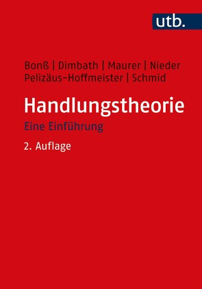 Handlungstheorie von Bonß,  Wolfgang, Dimbath,  Oliver, Maurer,  Andrea, Nieder,  Ludwig, Pelizäus,  Helga, Schmid,  Michael