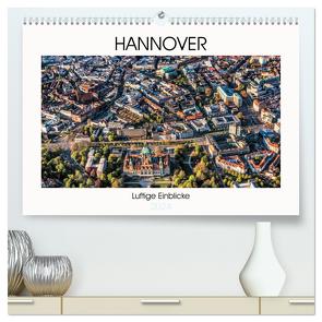 Hannover – Luftige Einblicke (hochwertiger Premium Wandkalender 2024 DIN A2 quer), Kunstdruck in Hochglanz von fotowelt-heise,  fotowelt-heise