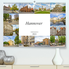 Hannover Stadtansichten (Premium, hochwertiger DIN A2 Wandkalender 2021, Kunstdruck in Hochglanz) von Meutzner,  Dirk