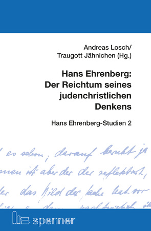 Hans Ehrenberg: Der Reichtum seines judenchristlichen Denkens von Jähnichen,  Traugott, Lösch,  Andreas