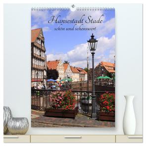 Hansestadt Stade – schön und sehenswert (hochwertiger Premium Wandkalender 2024 DIN A2 hoch), Kunstdruck in Hochglanz von Reupert,  Lothar