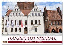 Hansestadt Stendal (Wandkalender 2024 DIN A2 quer), CALVENDO Monatskalender von Rein,  Markus