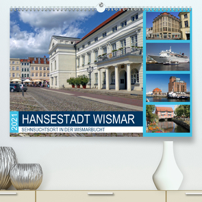 Hansestadt Wismar – Sehnsuchtsort in der Wismarbucht (Premium, hochwertiger DIN A2 Wandkalender 2021, Kunstdruck in Hochglanz) von Felix,  Holger