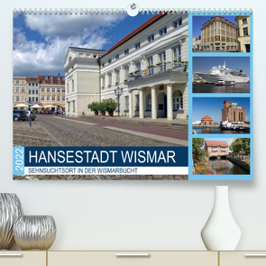 Hansestadt Wismar – Sehnsuchtsort in der Wismarbucht (Premium, hochwertiger DIN A2 Wandkalender 2022, Kunstdruck in Hochglanz) von Felix,  Holger