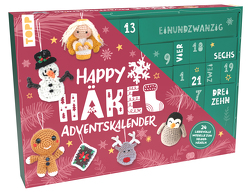 Happy Häkel-Adventskalender. Mit Material und Anleitungsbuch für 24 Häkelprojekte von Czerny,  Melanie, Eisterlehner,  Doerthe, Konecny,  Martina