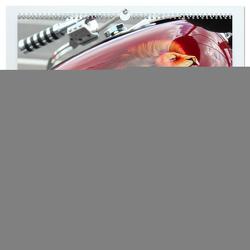 Harley Davidson – Airbrush (hochwertiger Premium Wandkalender 2024 DIN A2 quer), Kunstdruck in Hochglanz von Brix - Studio Brix,  Matthias