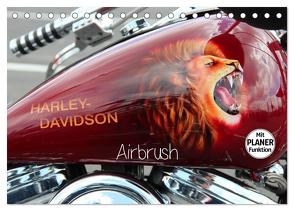 Harley Davidson – Airbrush (Tischkalender 2024 DIN A5 quer), CALVENDO Monatskalender von Brix - Studio Brix,  Matthias