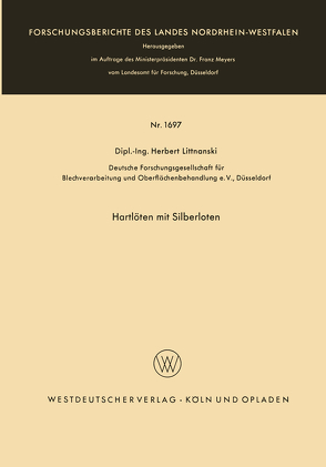 Hartlöten mit Silberloten von Littnanski,  Herbert