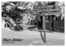 Harz-Bilder in monochrome (Wandkalender 2024 DIN A3 quer), CALVENDO Monatskalender von Levi,  Andreas