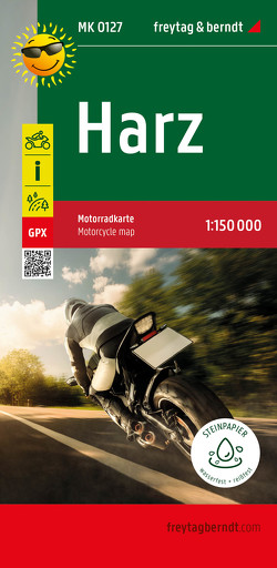 Harz, Motorradkarte 1:150.000, freytag & berndt