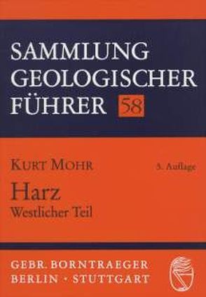 Harz. Westlicher Teil von Mohr,  Kurt