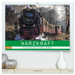 HARZKRAFT – SEHNSUCHTSORT HARZ (hochwertiger Premium Wandkalender 2024 DIN A2 quer), Kunstdruck in Hochglanz von Felix,  Holger