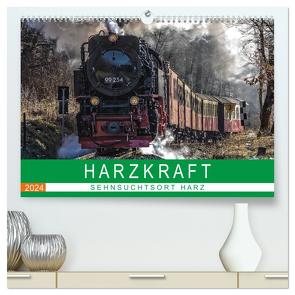 HARZKRAFT – SEHNSUCHTSORT HARZ (hochwertiger Premium Wandkalender 2024 DIN A2 quer), Kunstdruck in Hochglanz von Felix,  Holger