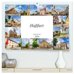 Haßfurt Impressionen (hochwertiger Premium Wandkalender 2024 DIN A2 quer), Kunstdruck in Hochglanz von Meutzner,  Dirk