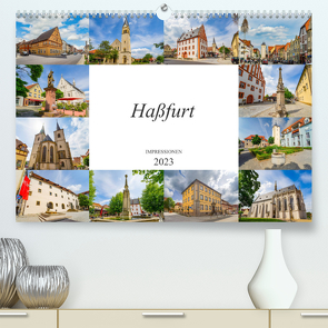 Haßfurt Impressionen (Premium, hochwertiger DIN A2 Wandkalender 2023, Kunstdruck in Hochglanz) von Meutzner,  Dirk