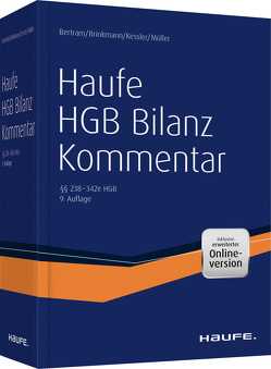 Haufe HGB Bilanz-Kommentar – 9. Auflage plus Onlinezugang von Bertram,  Klaus, Brinkmann,  Ralph, Kessler,  Harald, Müller,  Stefan