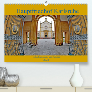 Hauptfriedhof Karlsruhe (Premium, hochwertiger DIN A2 Wandkalender 2022, Kunstdruck in Hochglanz) von Eppele,  Klaus