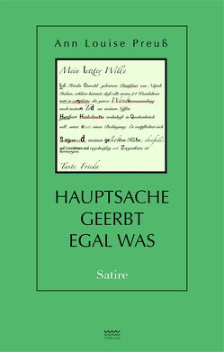 Hauptsache geerbt – egal was von Preuß,  Ann Louise