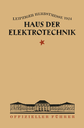 Haus der Elektrotechnik von Verlagsbuchhandlung Julius Springer