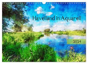 Havelland in Aquarell (Wandkalender 2024 DIN A3 quer), CALVENDO Monatskalender von Frost,  Anja