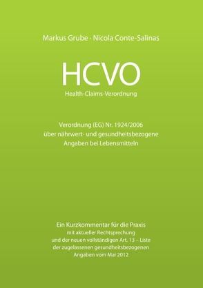 HCVO Health-Claims-Verordnung von Conte-Salinas,  Nicola, Grube,  Markus