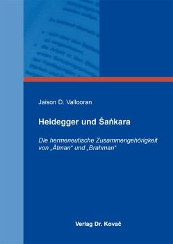 Heidegger und Sankara von Vallooran,  Jaison D.