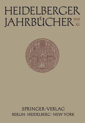 Heidelberger Jahrbücher von Schipperges,  H.