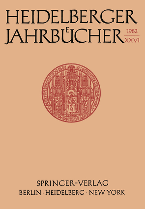 Heidelberger Jahrbücher von Schipperges,  H.