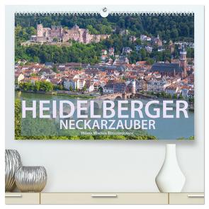 Heidelberger Neckarzauber (hochwertiger Premium Wandkalender 2024 DIN A2 quer), Kunstdruck in Hochglanz von Wagner,  Hanna