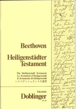 Heiligenstädter Testament von Asow,  Hedwig M von, Beethoven,  Ludwig van