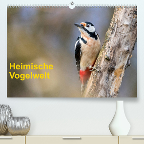 Heimische Vogelwelt (Premium, hochwertiger DIN A2 Wandkalender 2022, Kunstdruck in Hochglanz) von Käfer,  Gerhard
