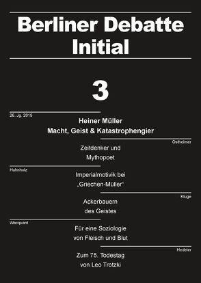 Heiner Müller: Macht, Geist & Katastrophengier von Alkemeyer,  Thomas, Bluhm,  Harald, Busch,  Ulrich, Cerulo,  Karen A., Collins,  Randall, Contreras,  Randol, Crome,  Erhard, Dietzsch,  Steffen, Hedeler,  Wladislaw, Huhnholz,  Sebastian, Huller,  Eva, Kluge,  Alexander, Ostheimer,  Michael, Pitts-Taylor,  Victoria, Wacquant,  Loïc