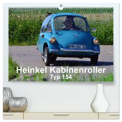 Heinkel Kabinenroller Typ 154 (hochwertiger Premium Wandkalender 2024 DIN A2 quer), Kunstdruck in Hochglanz von Laue,  Ingo