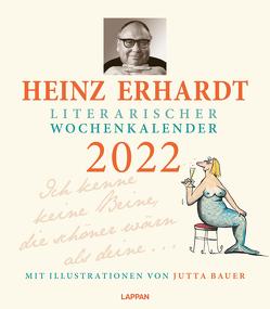 Heinz Erhardt – Literarischer Wochenkalender 2022 von Bauer,  Jutta, Erhardt,  Heinz