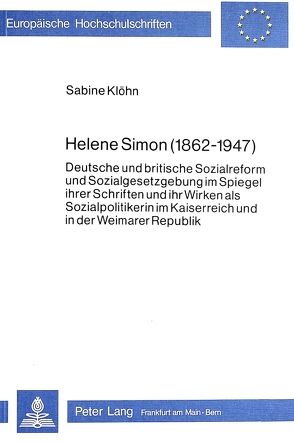 Helene Simon (1862-1947) von Klöhn,  Sabine