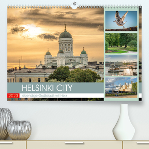 HELSINKI CITY (Premium, hochwertiger DIN A2 Wandkalender 2023, Kunstdruck in Hochglanz) von Gödecke,  Dieter