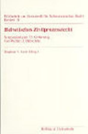 Helvetisches Zivilprozessrecht von Berti (†),  Stephen V., Habscheid,  Walther J, Haldy,  Jacques, Meier,  Isaak, Schlösser,  Peter, Spühler ,  Karl, Staehelin,  Adrian, Sutter-Somm,  Thomas, Walder-Richli,  Hans-Ulrich, Walter,  Gerhard