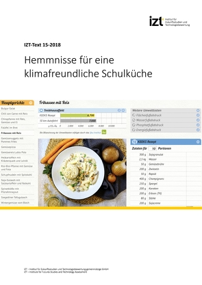 Hemmnisse für eine klimafreundliche Schulküche von Engelmann,  Tobias, Howell,  Eva, Scharp,  Michael