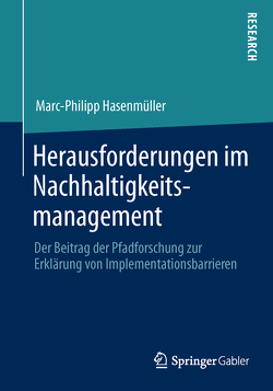 Herausforderungen im Nachhaltigkeitsmanagement von Hasenmüller,  Marc-Philipp