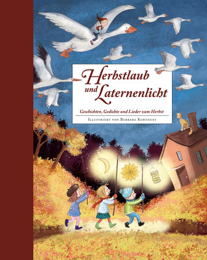 Herbstlaub und Laternenlicht von Korthues,  Barbara