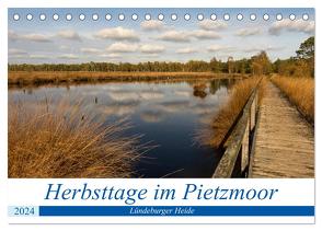 Herbsttage im Pietzmoor – Lüneburger Heide (Tischkalender 2024 DIN A5 quer), CALVENDO Monatskalender von Beuck,  Angelika