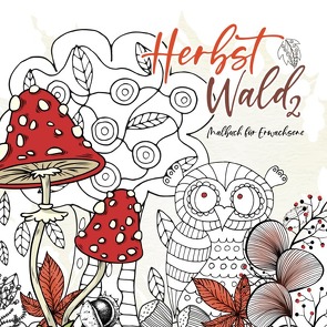 Herbstwald Malbuch für Erwachsene 2 von Grafik,  Musterstück