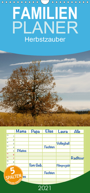 Herbstzauber – Familienplaner hoch (Wandkalender 2021 , 21 cm x 45 cm, hoch) von Klinkowitz,  Gerd