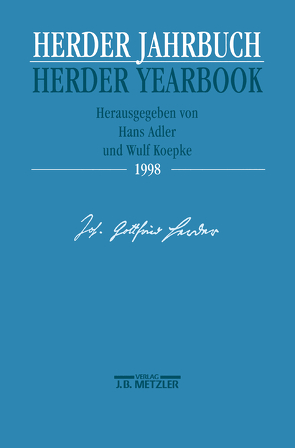 Herder Jahrbuch / Herder Yearbook 1998 von Adler,  Hans, Koepke,  Wulf