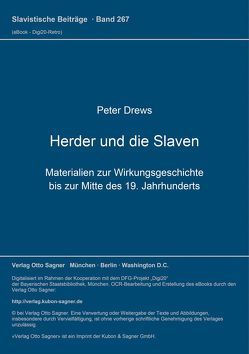 Herder und die Slaven von Drews,  Peter