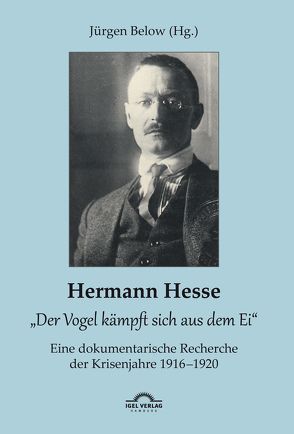 Hermann Hesse: „Der Vogel kämpft sich aus dem Ei“. Eine dokumentarische Recherche der Krisenjahre 1916 – 1920. Korrespondenzen und Quellennachweise von Below,  Jürgen