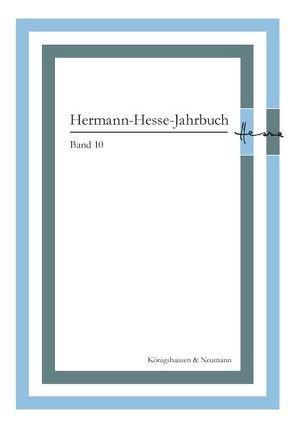 Hermann-Hesse-Jahrbuch, Band 10 von Ponzi,  Mauro