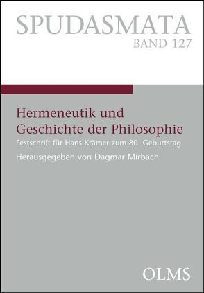 Hermeneutik und Geschichte der Philosophie von Mirbach,  Dagmar